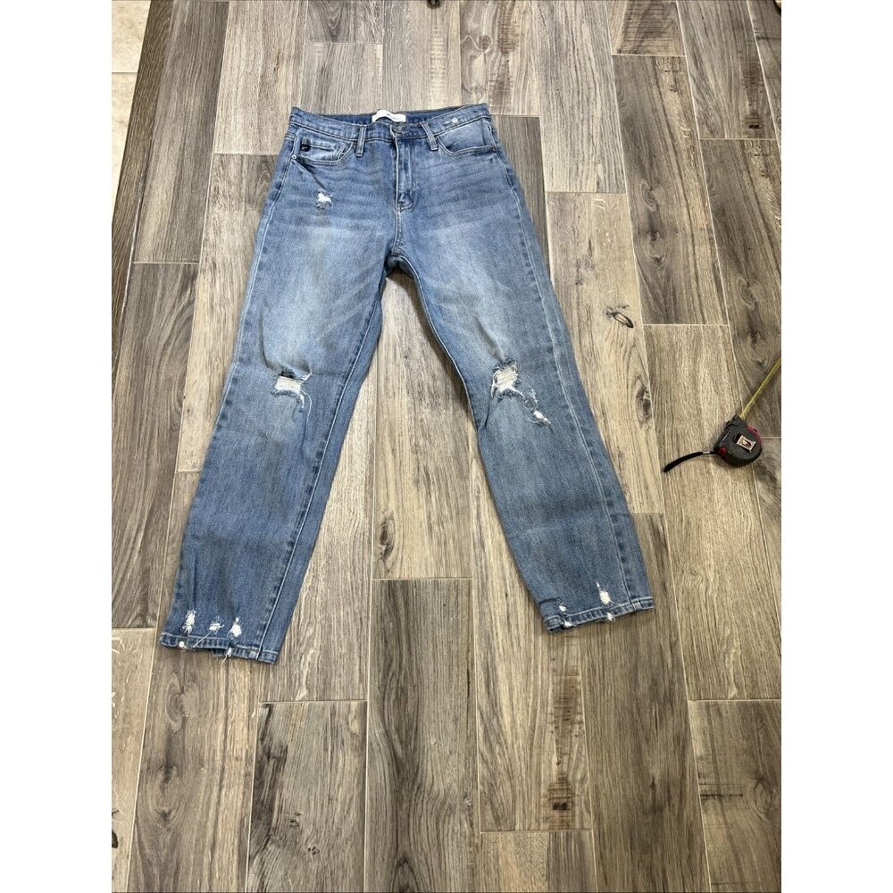 KanCan Sterling High Rise Slim Straight Distressed Jeans 7/27